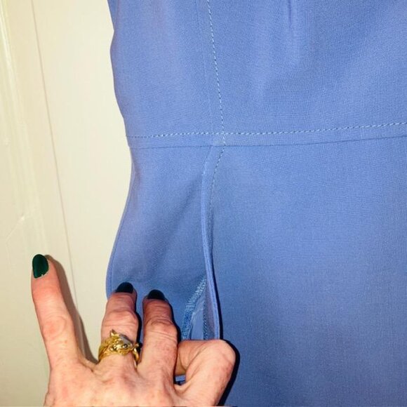 NWT J.Crew 365 Resume Sheath Periwinkle Blue Italian Stretch Wool Dress Sz 6 - Picture 7 of 11